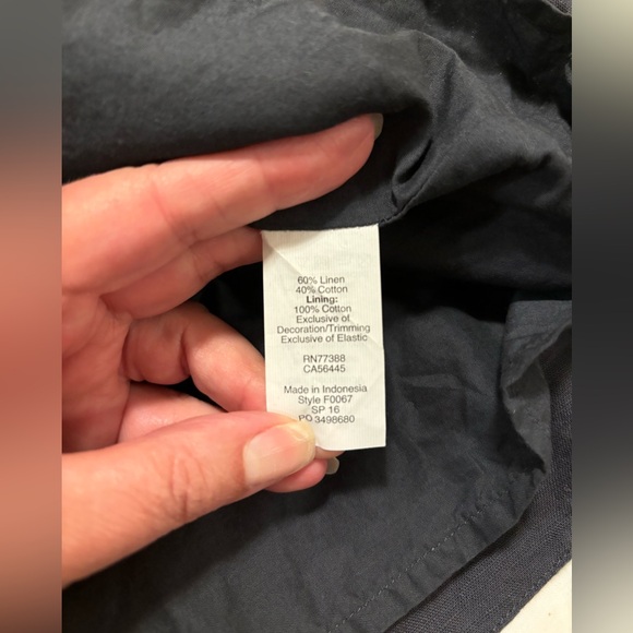 JCrew charcoal gray linen & cotton blend lined skirt, M - Picture 11 of 12